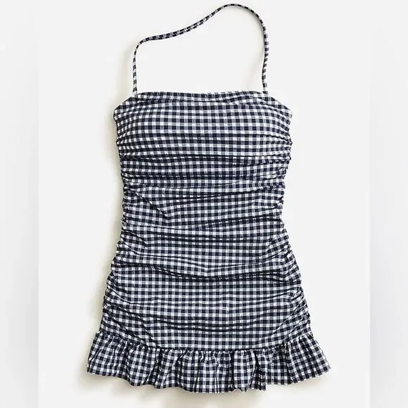 J. Crew Gingham One-Piece Swimsuit - Picture 2 of 10